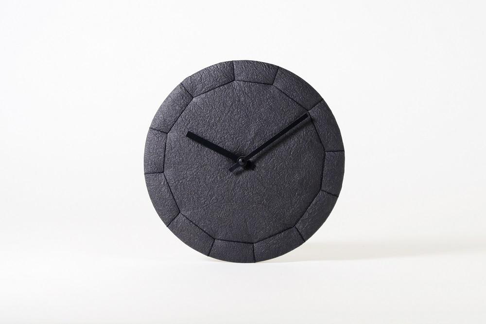 【尚雅堂】黒谷 和綴じクロック（黒）～made in Kyotoの新しい掛け時計～