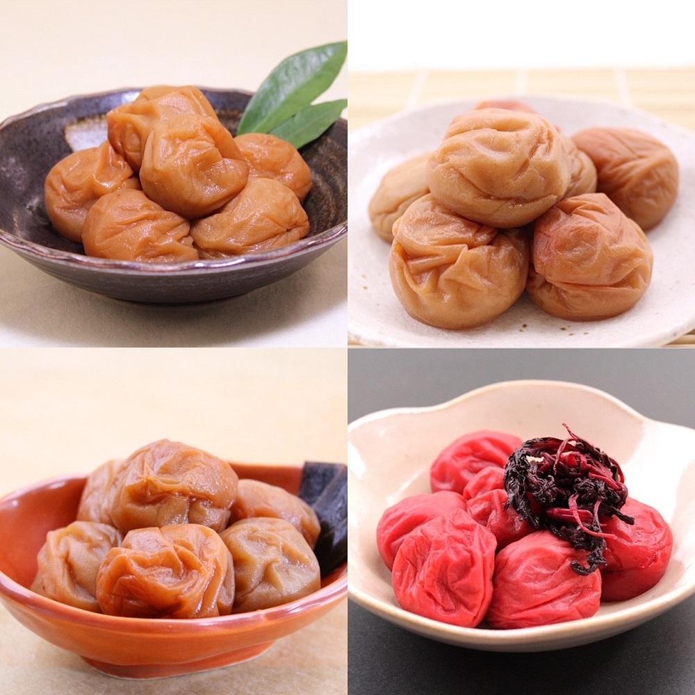 和歌山&nbsp;紀州南高梅&nbsp;食べ比べお試しセット&nbsp;60g×４種類&nbsp;【US51】