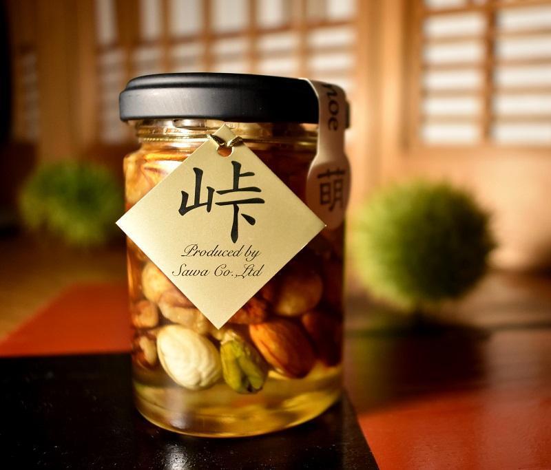 ナッツの蜂蜜漬【峠プレミアム&nbsp;萌（MOE）】～熊野古道&nbsp;峠の蜂蜜×ナッツ&nbsp;【SW12】