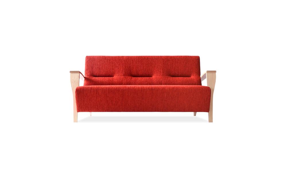 旭川家具 宮田産業 クワトロ3人掛け メープル 【 国産 無垢 インテリア