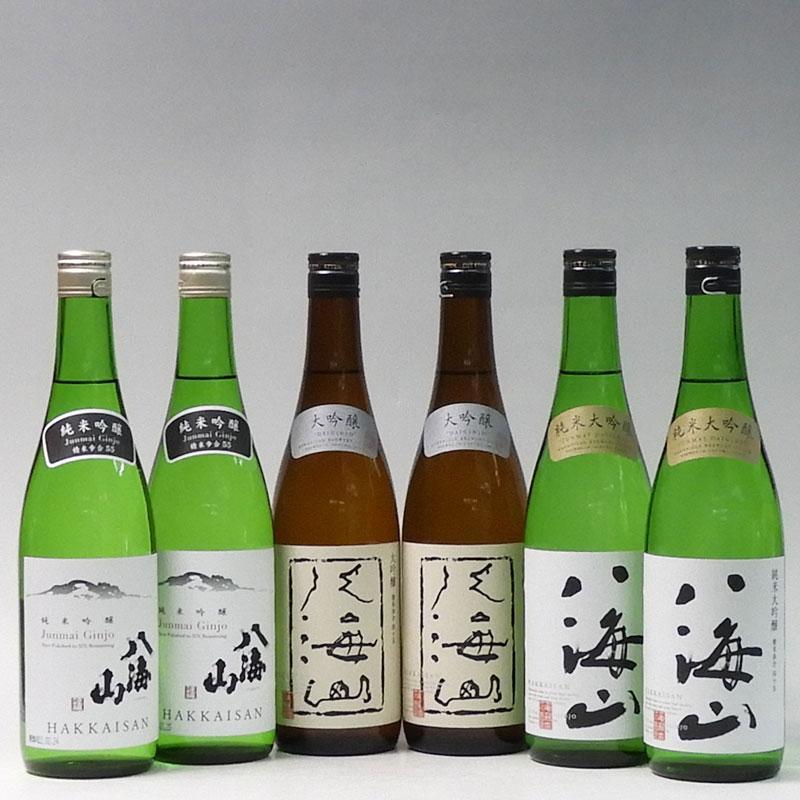 日本酒 八海山 純米吟醸・大吟醸・純米大吟醸 720ml×6本セット | JTBの