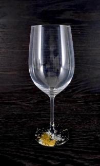 日本酒グラス380　古代塗り金箔漆黒