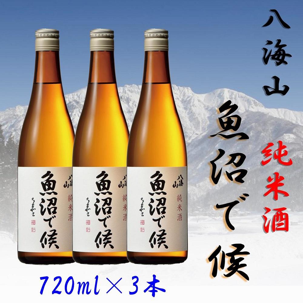 魚沼地域限定】純米酒 八海山「魚沼で候」720ml×3(化粧箱付き) | JTBの