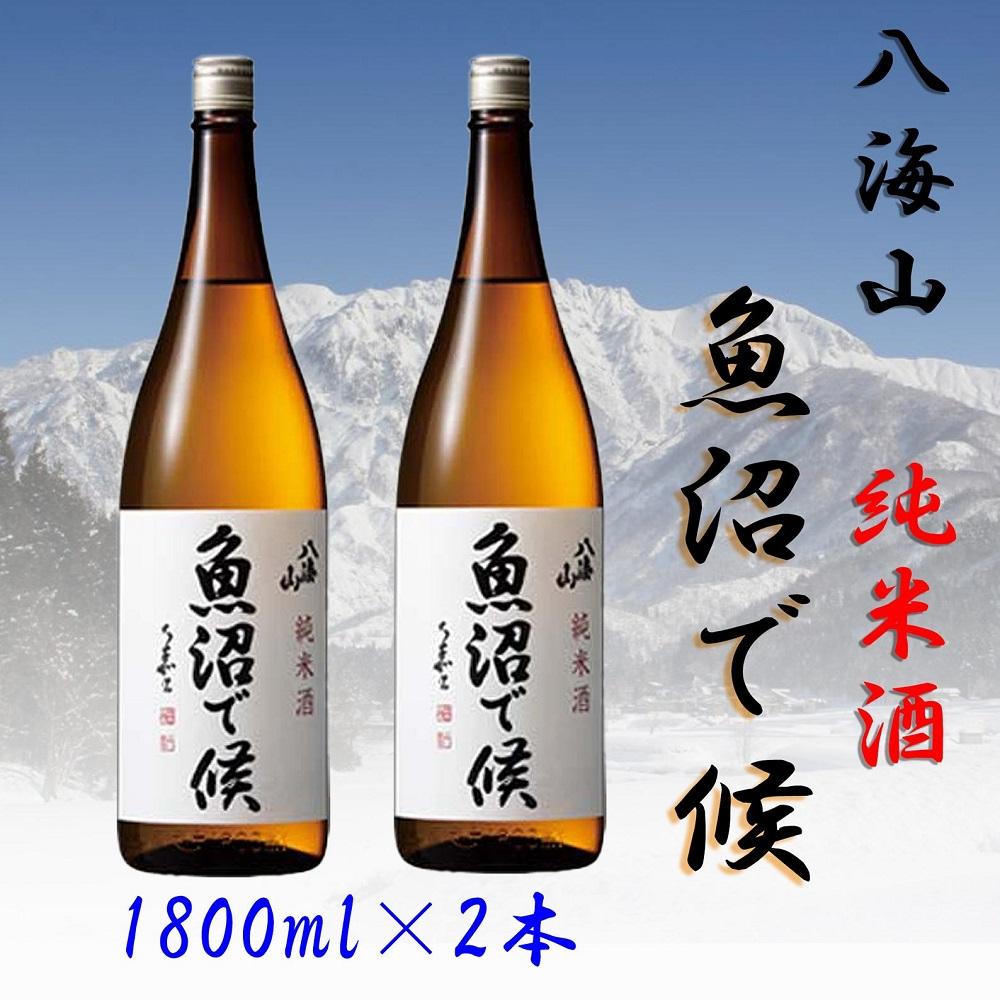 【魚沼地域限定】純米酒 八海山「魚沼で候」1800ml×2(化粧箱付き)