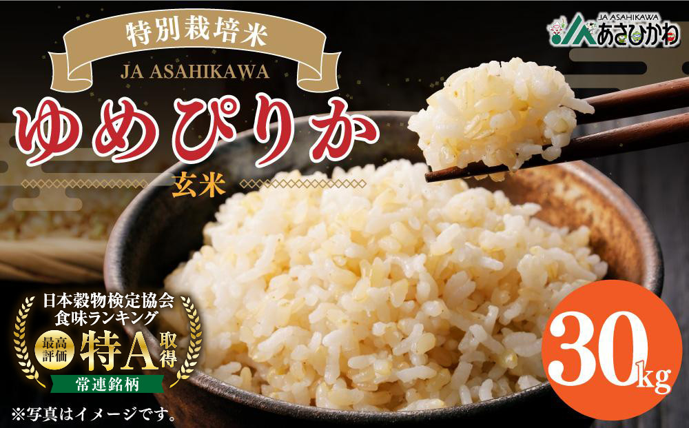 《令和7年産》&nbsp;特別栽培米&nbsp;ゆめぴりか&nbsp;玄米&nbsp;30kg&nbsp;【ご飯&nbsp;ごはん&nbsp;米&nbsp;お米&nbsp;北海道産&nbsp;旬&nbsp;&nbsp;特A&nbsp;旭川市&nbsp;北海道&nbsp;】_00236