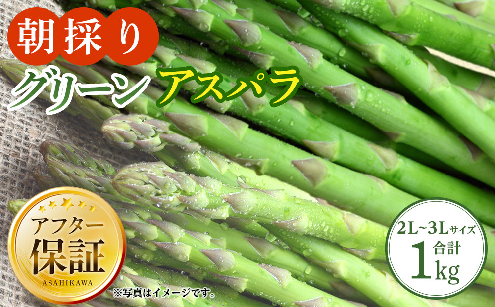朝採り&nbsp;グリーンアスパラ&nbsp;2L～3L&nbsp;1kg（2026年5月下旬発送開始）_01704