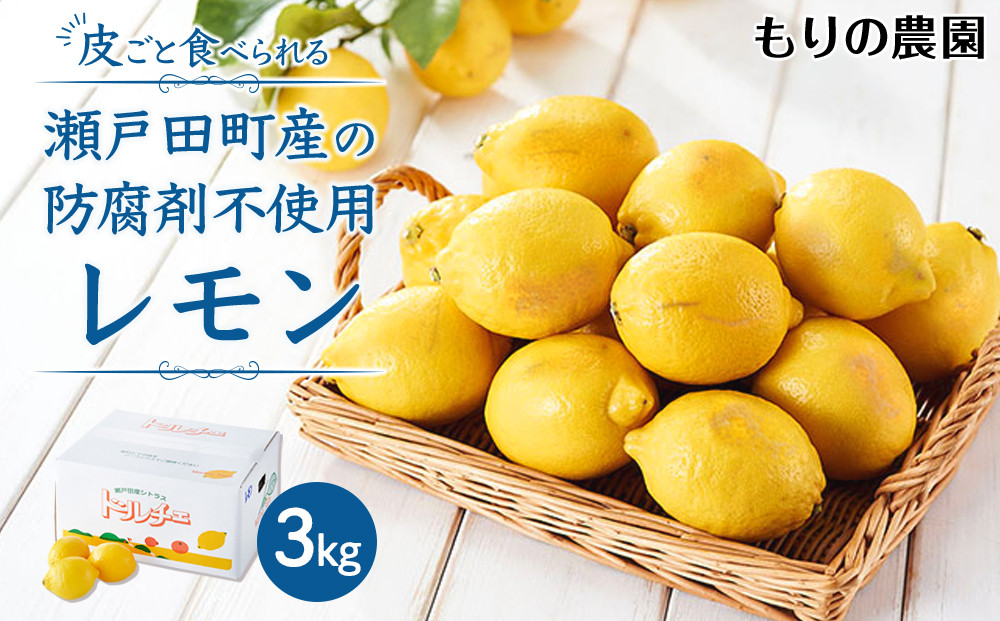 【レモン島から贈る】安心の国産レモン3kg 2026年1月15日より順次発送【瀬戸田 瀬戸田レモン 産地直送 フルーツ 檸檬 ノーワックス 防腐剤 防かび剤不使用】