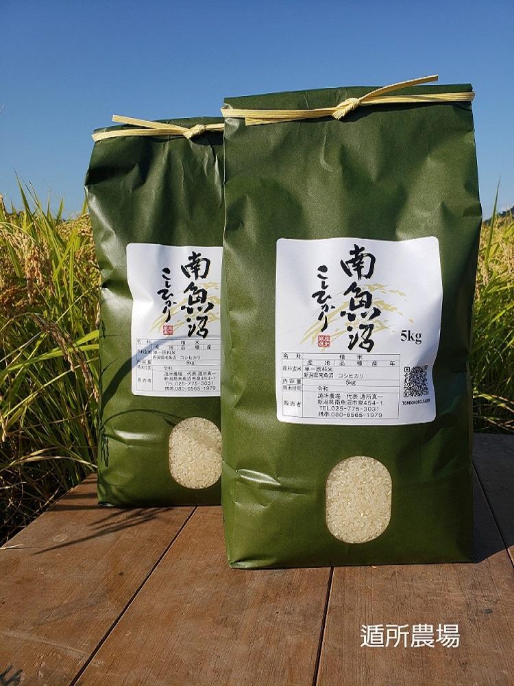 【令和8年産新米予約】【お米定期便/全３回】南魚沼産コシヒカリ　白米１０ｋｇ（５ｋｇ×２）【定期便&nbsp;銘柄米&nbsp;ブランド米&nbsp;精米&nbsp;こしひかり&nbsp;コシヒカリ&nbsp;魚沼産&nbsp;新潟米】【2026年10月中旬から1ヶ月以内に順次発送予定】