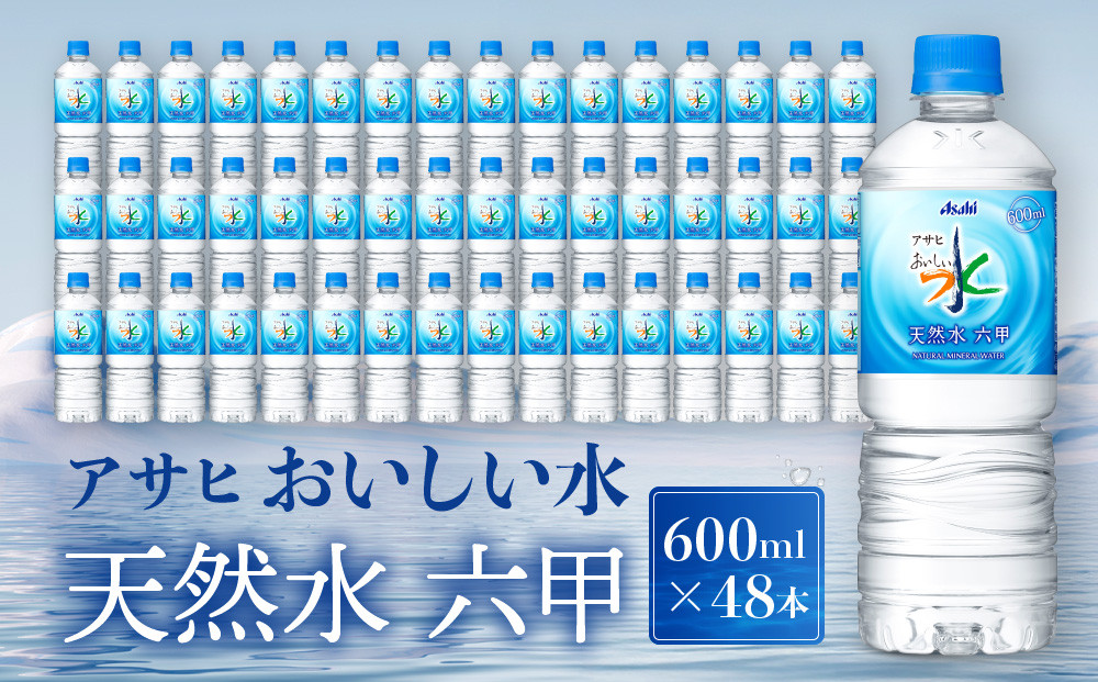 アサヒ飲料&nbsp;おいしい水&nbsp;天然水&nbsp;六甲（600mlペットボトル×24本×2箱）