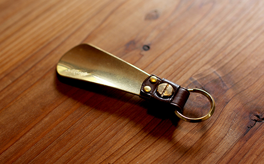 レザー ブラスシューホーン 靴べら 茶色 Jtbのふるさと納税サイト ふるぽ