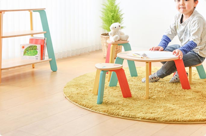旭川家具 いさみや pon furniture(ポンファニチャー) ポン スツール 30