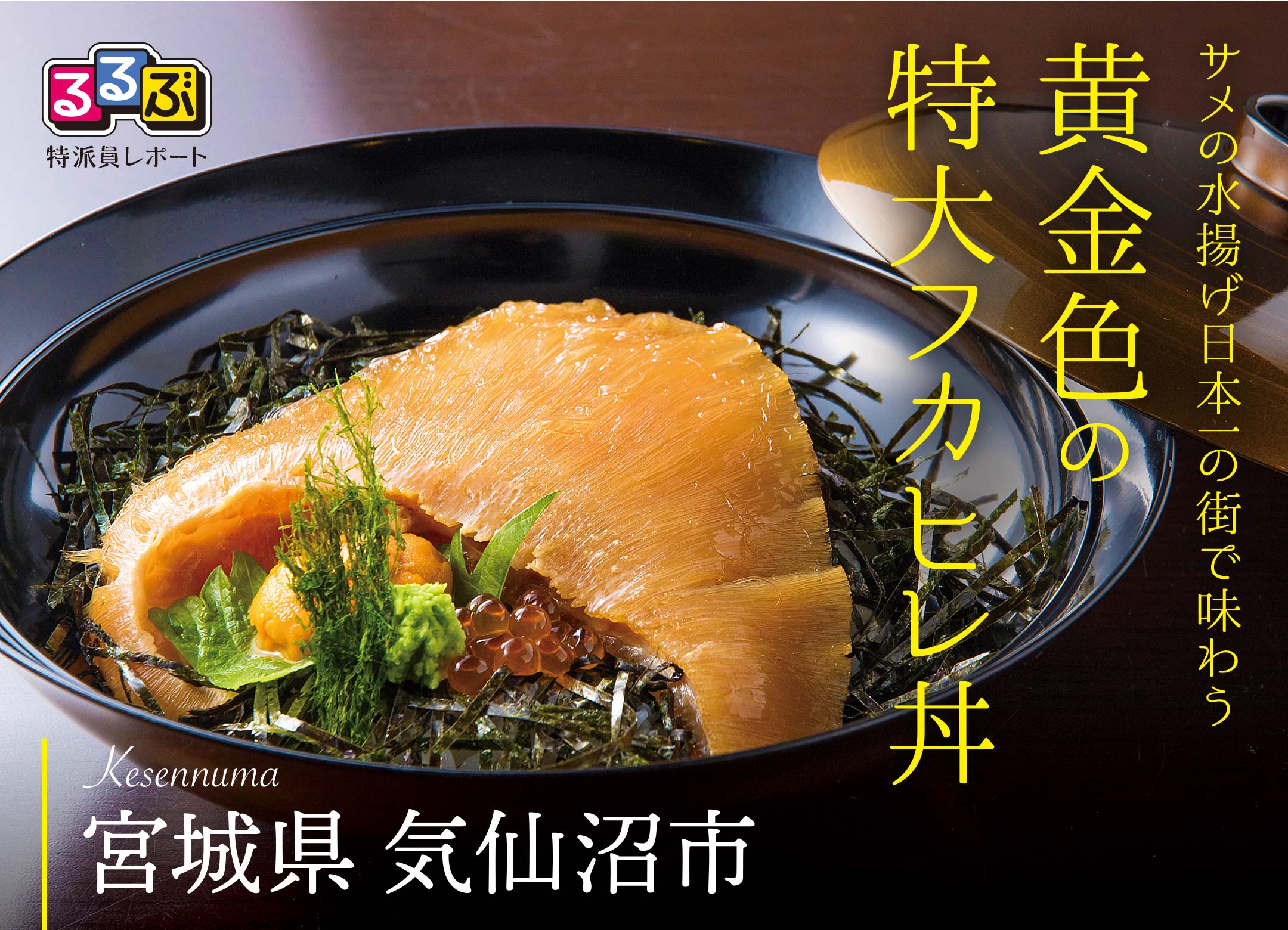 黄金色の特大フカヒレ丼 | 宮城県気仙沼市の旅行レポート