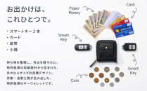 【京都市ふるさと納税】SMART&nbsp;MOVE!〈type2〉Alley&nbsp;Black｜路地入ル（ブラック）｜姫路産国産牛革&nbsp;スマートキー2個収納&nbsp;財布一体型キーケース&nbsp;ミニ財布&nbsp;小銭入れ&nbsp;メンズ&nbsp;レディース&nbsp;ギフト［洛景工房］