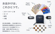 【京都市ふるさと納税】SMART&nbsp;MOVE!〈type2〉Twilight&nbsp;Blue｜薄暮の慕ふ（深めのネイビー）｜姫路産国産牛革&nbsp;スマートキー2個収納&nbsp;財布一体型キーケース&nbsp;ミニ財布&nbsp;小銭入れ&nbsp;メンズ&nbsp;レディース&nbsp;ギフト［洛景工房］
