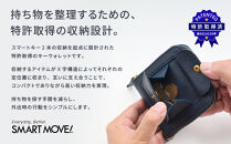 【京都市ふるさと納税】SMART&nbsp;MOVE!〈type2〉Twilight&nbsp;Blue｜薄暮の慕ふ（深めのネイビー）｜姫路産国産牛革&nbsp;スマートキー2個収納&nbsp;財布一体型キーケース&nbsp;ミニ財布&nbsp;小銭入れ&nbsp;メンズ&nbsp;レディース&nbsp;ギフト［洛景工房］