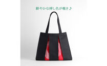 【京都&nbsp;KOSHO】ougi&nbsp;帆布&nbsp;トートバッグ&nbsp;madoka&nbsp;M&nbsp;＜ブラック/レッド・シルバー(墨色/紅色・銀)＞｜光章&nbsp;人気ブランド&nbsp;バッグ［&nbsp;KOSHO&nbsp;京都&nbsp;帆布&nbsp;バッグ&nbsp;トートバッグ&nbsp;かばん&nbsp;内ポケット&nbsp;A4サイズ&nbsp;ブランド&nbsp;人気&nbsp;おすすめ&nbsp;おしゃれ&nbsp;かわいい&nbsp;ギフト&nbsp;プレゼント&nbsp;お取り寄せ&nbsp;通販&nbsp;送料無料&nbsp;ふるさと納税&nbsp;］