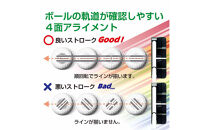 ゴルフボール&nbsp;トブンダ/サックスブルー×パープル/4面アライメント/12球