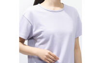 リカバリーウェア/レディス半袖Tシャツ/Lサイズ/ラベンダー