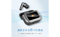 【シルバー】ANC対応・液晶付きイヤホン&nbsp;カナル型&nbsp;ワイヤレスイヤホン&nbsp;Bluetooth5.4&nbsp;ノイズキャンセリング&nbsp;ENC&nbsp;通話ノイキャン&nbsp;カラースクリーン搭載&nbsp;高遮音性&nbsp;外音取り込み&nbsp;音漏れ防止&nbsp;長時間持続&nbsp;Type-C充電&nbsp;無痛装着&nbsp;HiFi高音質&nbsp;90日安心保証&nbsp;送料無料【PL保険加入済み製品・安心】