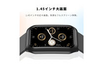 【シルバー】スマートウォッチ&nbsp;通話機能付き&nbsp;1.45インチ大画面&nbsp;タッチスクリーン&nbsp;Bluetooth&nbsp;6.1&nbsp;音楽プレイヤー&nbsp;消費カロリー&nbsp;歩数計smart&nbsp;watch&nbsp;マルチ運動モード&nbsp;IP68防塵防水&nbsp;心拍数測定&nbsp;着信/Twitter/Facebook/LINE/メッセージ通知&nbsp;日本語取扱説明書&nbsp;【PL保険加入済み製品・安心】