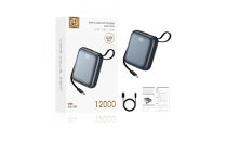 【グレー】モバイルバッテリー&nbsp;12000mAh&nbsp;46.2Wh&nbsp;大容量&nbsp;ケーブル不要&nbsp;3台同時充電&nbsp;iPhone17/16充電&nbsp;Type-C出力&nbsp;PD&nbsp;22.5W&nbsp;携帯充電器&nbsp;パワーバンク&nbsp;iPhone出力ケーブル&nbsp;Type-C入力&nbsp;QC3.0&nbsp;急速充電&nbsp;互換性抜群&nbsp;軽量&nbsp;機内持ち込み可能&nbsp;防災グッズ&nbsp;PSE認証【PL保険加入済み製品・安心】