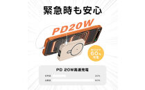【ホワイト】モバイルバッテリー&nbsp;12000mAh大容量「3in1マグネットワイヤレス充電スタンド」&nbsp;MagSafe対応&nbsp;iPhone17充電&nbsp;PD20W急速充電&nbsp;磁気充電15W&nbsp;無線充電&nbsp;2台同時充電&nbsp;USB充電&nbsp;360°回転スタンド&nbsp;超薄型&nbsp;軽量&nbsp;コンパクト&nbsp;iPhone/Androidスマホ充電&nbsp;PSE認証【PL保険加入済み製品・安心】