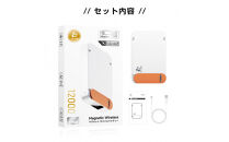 【ホワイト】モバイルバッテリー&nbsp;12000mAh大容量「3in1マグネットワイヤレス充電スタンド」&nbsp;MagSafe対応&nbsp;iPhone17充電&nbsp;PD20W急速充電&nbsp;磁気充電15W&nbsp;無線充電&nbsp;2台同時充電&nbsp;USB充電&nbsp;360°回転スタンド&nbsp;超薄型&nbsp;軽量&nbsp;コンパクト&nbsp;iPhone/Androidスマホ充電&nbsp;PSE認証【PL保険加入済み製品・安心】