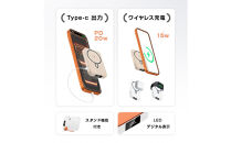 【ゴールド】モバイルバッテリー&nbsp;12000mAh大容量「3in1マグネットワイヤレス充電スタンド」&nbsp;MagSafe対応&nbsp;iPhone17充電&nbsp;PD20W急速充電&nbsp;磁気充電15W&nbsp;無線充電&nbsp;2台同時充電&nbsp;USB充電&nbsp;360°回転スタンド&nbsp;超薄型&nbsp;軽量&nbsp;コンパクト&nbsp;iPhone/Androidスマホ充電&nbsp;PSE認証【PL保険加入済み製品・安心】