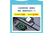 【グレー】モバイルバッテリー&nbsp;15000mAh&nbsp;57.75Wh&nbsp;大容量&nbsp;ワイヤレス充電器&nbsp;MagSafe対応&nbsp;15Ｗ磁気充電&nbsp;3台同時充電&nbsp;Qi認証済&nbsp;iPhone17/iPhoneAir充電&nbsp;iphone16/15/Airpods&nbsp;PD22.5W急速充電&nbsp;防災電源&nbsp;ケーブル内蔵&nbsp;互換性抜群&nbsp;コンパクト&nbsp;軽量&nbsp;PSE認証済【PL保険加入済み製品・安心】