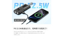 【ブラック】モバイルバッテリー&nbsp;15000mAh&nbsp;55.5Wh&nbsp;大容量&nbsp;LED&nbsp;ライト付き&nbsp;緊急照明&nbsp;2台同時充電&nbsp;2in1&nbsp;パワーバンク&nbsp;USB-C出入力ポート&nbsp;iPhone17/16充電&nbsp;iOS/iPad/Android各機種対応&nbsp;Type-Cケーブル付き&nbsp;PD22.5W&nbsp;急速充電&nbsp;小型軽量&nbsp;防災グッズ&nbsp;90日安心保証付【PL保険加入済み製品・安心】