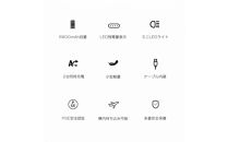 【ホワイト】モバイルバッテリー&nbsp;6800mAh大容量&nbsp;iPhone/Type-Cケーブル内蔵&nbsp;パワフル&nbsp;軽量&nbsp;二台同時充電&nbsp;LEDライト付き&nbsp;SOS信号&nbsp;カラビナ付き&nbsp;キーリング付き&nbsp;Android/iOS対応&nbsp;急速充電&nbsp;極小&nbsp;残電量表示&nbsp;防災電源&nbsp;iPhone17/16/15充電&nbsp;90日安心保証付き【PL保険加入済み製品・安心】