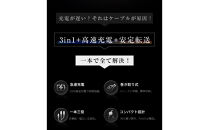 【ブラック】★同色2個セット★【2026年新モデル&PD&nbsp;100W】&nbsp;3in1&nbsp;充電ケーブル&nbsp;長さ110cm&nbsp;巻き取り&nbsp;両引き&nbsp;USB&nbsp;Type-c&nbsp;microUSB&nbsp;Android&nbsp;充電けーぶる&nbsp;3イン1&nbsp;充電コード伸縮式&nbsp;絡み防止&nbsp;3種類端子対応&nbsp;スマホスタンド機能&nbsp;急速充電&nbsp;iPhone16/17対応&nbsp;送料無料&nbsp;【PL保険加入済み製品・安心】