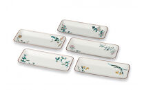 8号皿揃　五草絵変わり&nbsp;民芸品&nbsp;工芸品&nbsp;雑貨&nbsp;食器&nbsp;角皿&nbsp;お皿&nbsp;プレート&nbsp;キッチン雑貨&nbsp;キッチン用品