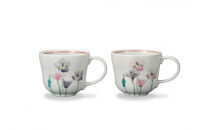 ペアマグカップ&nbsp;ポピー&nbsp;大志窯&nbsp;民芸品&nbsp;工芸品&nbsp;雑貨&nbsp;キッチン雑貨&nbsp;キッチン用品&nbsp;食器&nbsp;コップ&nbsp;花
