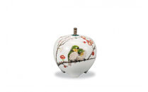 3号香炉　紅白梅に鳥　中村陶志人&nbsp;民芸品&nbsp;工芸品&nbsp;雑貨&nbsp;日用品&nbsp;インテリア&nbsp;香り&nbsp;小物