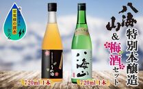 純米大吟醸 八海山 日本酒 八海山の原酒で仕込んだうめ酒  720ml 飲み比べ セット 四合瓶 酒 お酒 梅酒 梅 うめ ウメ 晩酌 贈り物 贈答 プレゼント ギフト 新潟県 南魚沼市