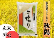 【令和8年産&nbsp;新米予約】南魚沼産コシヒカリ「秋陽」（玄米5kg）新潟県の特A地区南魚沼市の美味しいお米【銘柄米&nbsp;ブランド米&nbsp;玄米&nbsp;こしひかり&nbsp;コシヒカリ&nbsp;魚沼産&nbsp;新潟米&nbsp;産地直送&nbsp;お米】【2026年10月上旬より1ヶ月以内に順次発送予定】