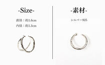 【KAORU】ヘリックス&nbsp;イヤーカフ&nbsp;/&nbsp;シルバー｜京都&nbsp;アクセサリー&nbsp;ブランド&nbsp;人気ジュエリー［&nbsp;程良い光沢&nbsp;シルバーアクセ&nbsp;曲線の美しさ&nbsp;カジュアルな印象&nbsp;デイリーユース&nbsp;おすすめ&nbsp;ギフト&nbsp;プレゼント&nbsp;お取り寄せ&nbsp;送料無料&nbsp;］