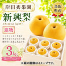 岸田秀果園&nbsp;新興梨&nbsp;進物用3kg&nbsp;【鳥取県&nbsp;境港市】