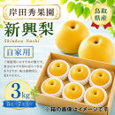 岸田秀果園&nbsp;新興梨(自家用)3kg&nbsp;【鳥取県&nbsp;境港市】