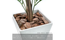 人工観葉植物&nbsp;アレカパーム140cm&nbsp;樹脂鉢Mサイズ白&nbsp;SC触媒加工済