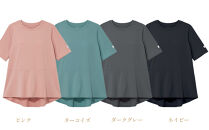【ピンク&nbsp;LL】ReFa&nbsp;バイタルテック&nbsp;ストレッチスムース&nbsp;ショートスリーブプルオーバー/WOMEN