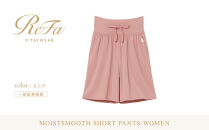 【ピンク&nbsp;L】ReFa&nbsp;バイタルテック&nbsp;ストレッチスムース&nbsp;ショートパンツ/WOMEN