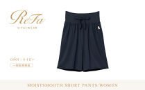 【ネイビー&nbsp;S】ReFa&nbsp;バイタルテック&nbsp;ストレッチスムース&nbsp;ショートパンツ/WOMEN