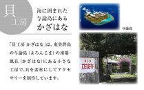夜光貝を素材にした「チェーンペンダント」＜PL-1＞【貝工房かざはな】【ポイント交換専用】