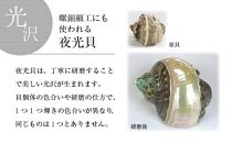 夜光貝を素材にした「チェーンペンダント」＜PL-2＞【貝工房かざはな】【ポイント交換専用】