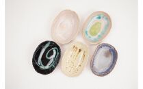 ヨロン島の素材を活かした　あーどぅる焼『長皿』5枚セット&nbsp;サンゴ×ガジュマル×海藻&nbsp;|&nbsp;焼き物&nbsp;伝統&nbsp;工芸&nbsp;陶器&nbsp;食器&nbsp;焼物&nbsp;和食器&nbsp;おしゃれ&nbsp;長皿&nbsp;取り皿&nbsp;人気&nbsp;贈答&nbsp;プレゼント&nbsp;ギフト&nbsp;お祝い&nbsp;鹿児島県&nbsp;与論島【ポイント交換専用】
