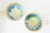 ヨロン島の素材を活かした　あーどぅる焼『スープカップ２個セット』【（2）白×白】|&nbsp;食器&nbsp;スープ&nbsp;カップ&nbsp;陶器&nbsp;あーどぅる焼&nbsp;セット&nbsp;おしゃれ&nbsp;おすすめ&nbsp;人気&nbsp;贈答&nbsp;プレゼント&nbsp;ギフト&nbsp;鹿児島県&nbsp;与論島【ポイント交換専用】