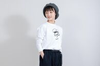 《0》【KEYMEMORY　鎌倉】セーラー帽イラストロングTシャツ　WHITE