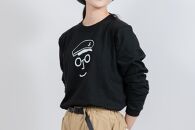 《0》【KEYMEMORY　鎌倉】セーラー帽イラストロングTシャツ　BLACK